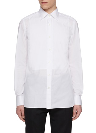 首图 - 点击放大 - LUIGI BORRELLI - NAPOLI - Leonardo Spread Collar Cotton Shirt