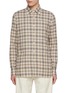 首图 - 点击放大 - LUIGI BORRELLI - NAPOLI - Gable Chequered Cotton Wool Shirt