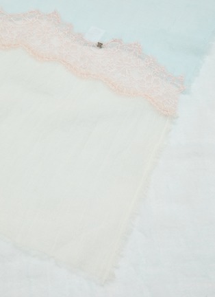 细节 - 点击放大 - LANE’S - The New H Cashmere Lace Panel Shawl