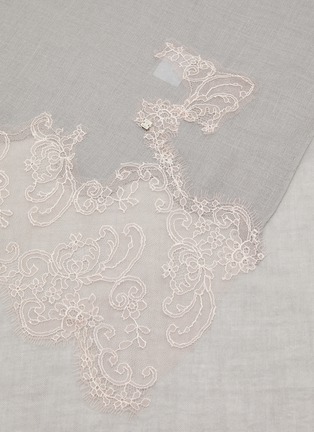 细节 - 点击放大 - LANE’S - The New H Cashmere Silk Lace Shawl