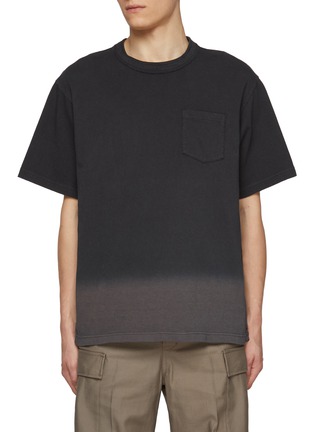 首图 - 点击放大 - SACAI - Garment Dyed Hem Cotton T-shirt