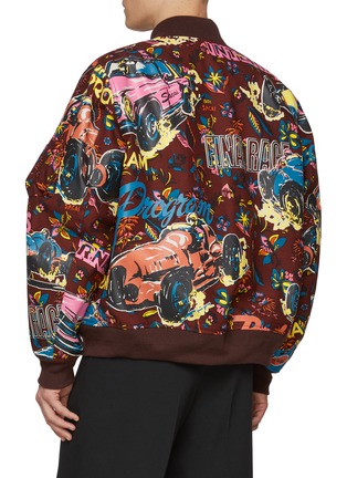 背面 - 点击放大 - SACAI - Tropical Car Race Print Cotton Bomber Jacket