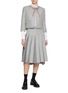 模特儿示范图 - 点击放大 - THOM BROWNE - 三条纹系带羊毛夹克