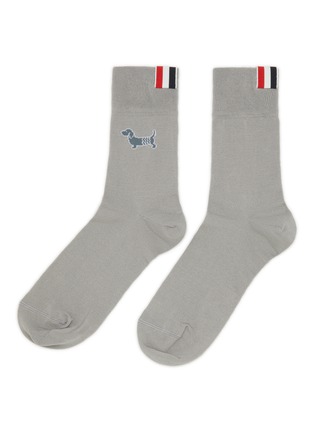 首图 - 点击放大 - THOM BROWNE - Holiday Hector Cotton Crew Socks