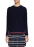 首图 - 点击放大 - THOM BROWNE - Long Sleeve Cashmere Knit Top