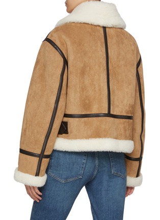 背面 - 点击放大 - MO&CO. - Faux Fur Collar Short Jacket