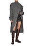 模特儿示范图 - 点击放大 - MO&CO. - Belted Scarf Collar Coat