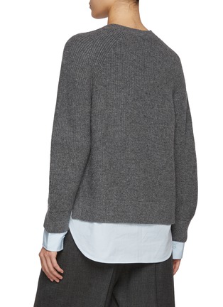 背面 - 点击放大 - MO&CO. - Fake Layering Wool Sweater