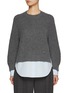 首图 - 点击放大 - MO&CO. - Fake Layering Wool Sweater