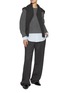 模特儿示范图 - 点击放大 - MO&CO. - Fake Layering Wool Sweater