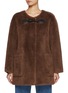 首图 - 点击放大 - MO&CO. - Furry Wool Midi Jacket