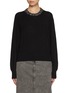 首图 - 点击放大 - MO&CO. - Embroidered Crewneck Wool Cashmere Sweater