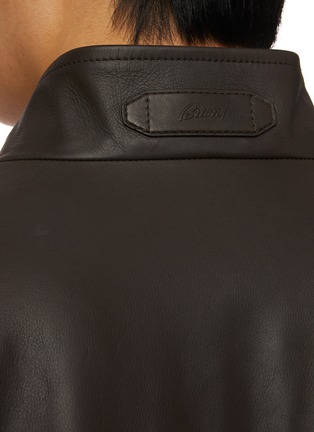  - BRIONI - 拉链皮革上衣