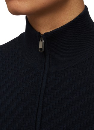  - BRIONI - 半开襟拉链毛衣