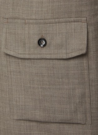  - BRIONI - 真丝混羊毛格纹衬衫