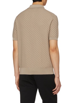 背面 - 点击放大 - BRIONI - 半开襟提花 POLO 衫