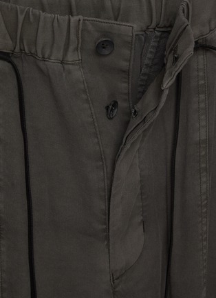  - THE VIRIDI-ANNE - Object Dyed Drawstring Twill Cotton Pants