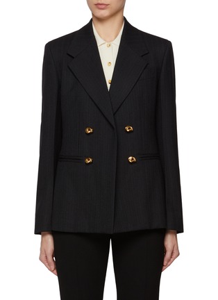 首图 - 点击放大 - BOTTEGA VENETA - Knot Button Double Breasted Wool Blazer