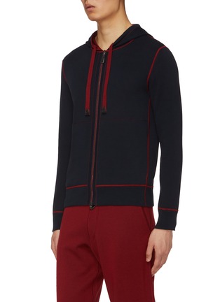 细节 - 点击放大 - BRIONI - 连帽拉链卫衣