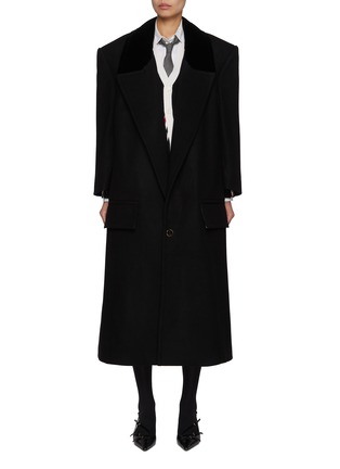 首图 - 点击放大 - THOM BROWNE - Oversized Structured Single Breasted Overcoat
