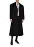 模特儿示范图 - 点击放大 - THOM BROWNE - Oversized Structured Single Breasted Overcoat