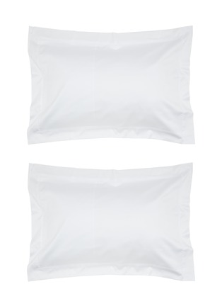 Main View - 点击放大 - CELSO DE LEMOS - One Bourdon Pillow Case Set of 2 — 100 White