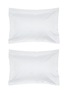 Main View - 点击放大 - CELSO DE LEMOS - One Bourdon Pillow Case Set of 2 — 100 White