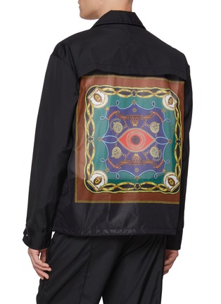 背面 - 点击放大 - TOGA VIRILIS - Ox Eye Print Sheer Back Coach Jacket