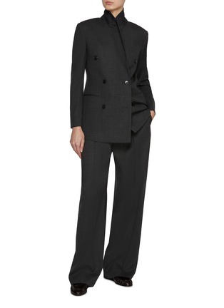 模特儿示范图 - 点击放大 - THE ROW - FRANNY 初剪羊毛西装外套