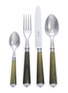 首图 –点击放大 - ALAIN SAINT JOANIS - Julia Stainless Steel Cutlery Set of 4 — Green Marble
