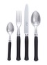 Main View - 点击放大 - ALAIN SAINT JOANIS - Riviera Stainless Steel Cutlery Set of 4 — Ebony