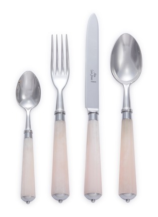 Main View - 点击放大 - ALAIN SAINT JOANIS - Ravel Stainless Steel Cutlery Set of 4 — Pink