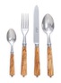 Main View - 点击放大 - ALAIN SAINT JOANIS - Montana Stainless Steel Cutlery Set of 4 — Olivewood