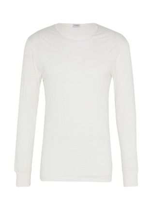 首图 - 点击放大 - ZIMMERLI - Long Sleeve Wool Silk T-Shirt