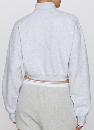 正面 -点击放大 - SKIMS - COTTON FLEECE 半开襟短款卫衣