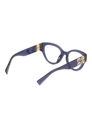 模特儿示范图 - 点击放大 - MIU MIU - Acetate Oval Optical Glasses