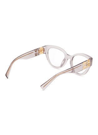 模特儿示范图 - 点击放大 - MIU MIU - Acetate Oval Optical Glasses