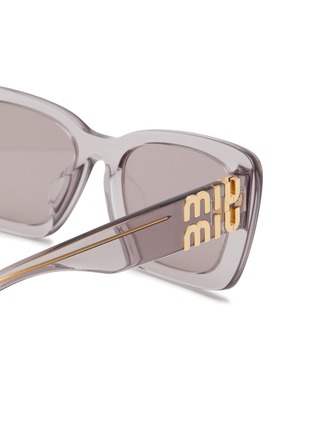 细节 - 点击放大 - MIU MIU - Acetate Rectangle Sunglasses