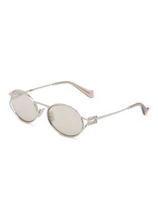 首图 - 点击放大 - MIU MIU - Metal Oval Sunglasses