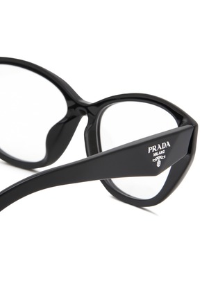 细节 - 点击放大 - PRADA - Acetate Irregular Optical Glasses