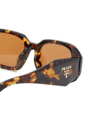 细节 - 点击放大 - PRADA - Acetate Rectangle Sunglasses