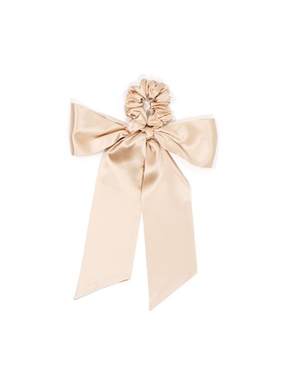 首图 -点击放大 - RE.VITYL - Silk Magic Bow Scrunchie & Ribbon Set — Champagne