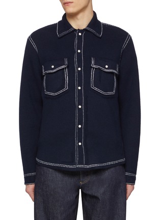 首图 - 点击放大 - BARRIE - Contrast Seam Pocket Denim Shirt Jacket