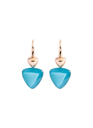 首图 - 点击放大 - VHERNIER - Freccia Turquoise 18K Pink Gold Drop Earrings