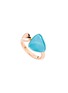 首图 - 点击放大 - VHERNIER - Freccia Turquoise 18K Pink Gold Ring — EU 52
