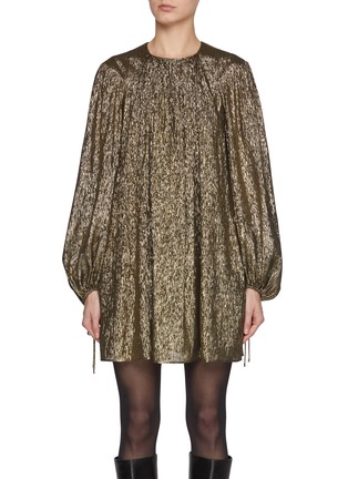 首图 - 点击放大 - CHLOÉ - Lamé Silk Blend Crêpon Dress