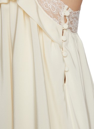  - CHLOÉ - Lace Trim Silk Flared Dress