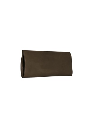 模特儿示范图 - 点击放大 - THE ROW - FLAT CLUTCH 皮革手拿包