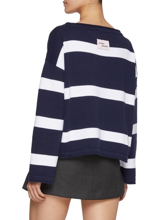 背面 - 点击放大 - JOSHUA SANDERS - Smiley Face Patch Cotton Sweater