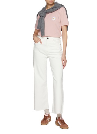 模特儿示范图 - 点击放大 - JOSHUA SANDERS - Daisy Patch Cotton T-shirt